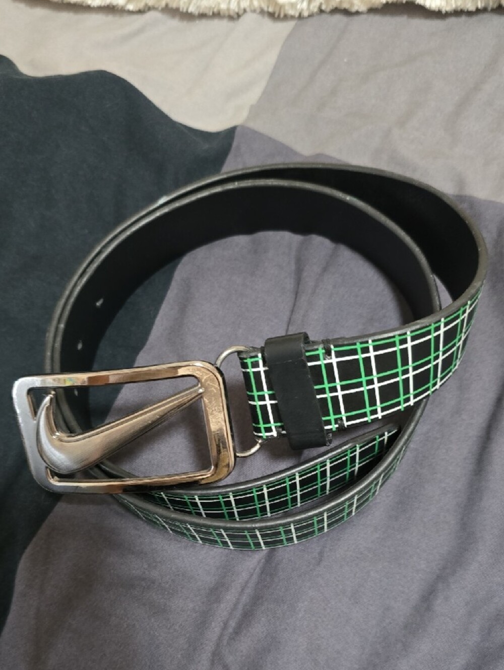 Nike Golf Black Retro Genuine Leather Golf Belt - 38